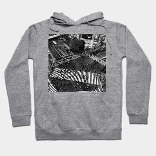 Japan Shibuya Crossing Monochrome Edition Hoodie